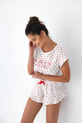 PIŻAMA DAMSKA SENSIS JUSTINE KRÓTKIE SPODENKI KRÓTKI RĘKAW