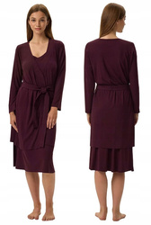 SZLAFROK DAMSKI HENDERSON WISKOZA FIOLETOWY FLEUR