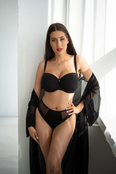 BIUSTONOSZ KRISLINE BARDOTKA BALKONETKA FORTUNA CZARNA