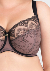 BIUSTONOSZ SAMANTA A911 PEPPER TATTOO SOFT MIĘKKI CZARNY