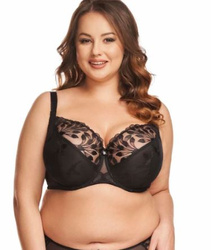 BIUSTONOSZ NESSA GRACE SOFT CZARNY KORONKA FULL CUP